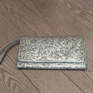 Aldo Silver Glitter Clutch- BNWOT
